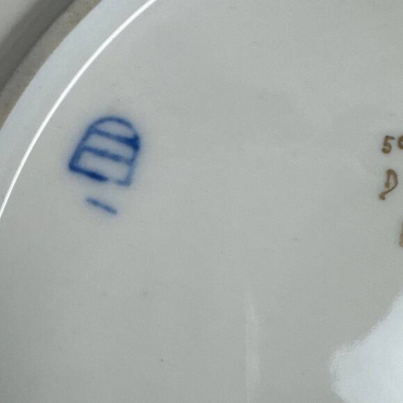 Antique Josef Strnact Display Plate Cobalt Blue Gilded Gold Neoclassical Maidens - Picture 4 of 6